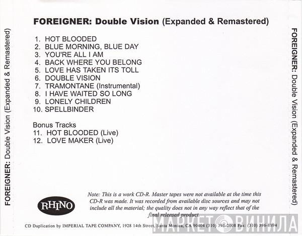  Foreigner  - Double Vision (Expanded & Remastered)