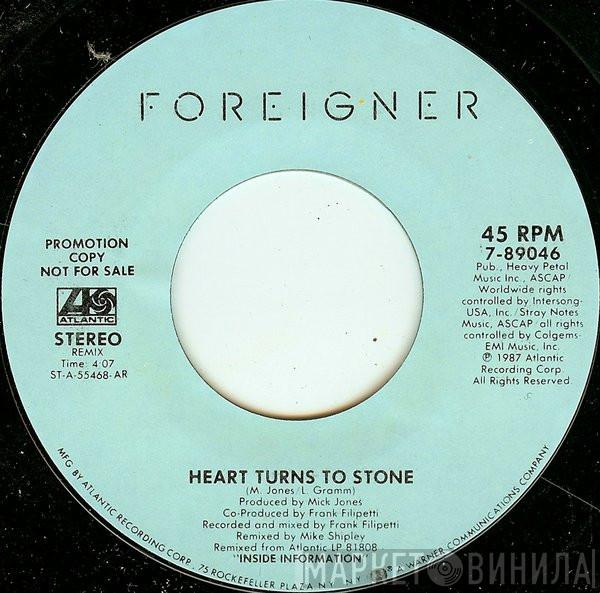  Foreigner  - Heart Turns To Stone