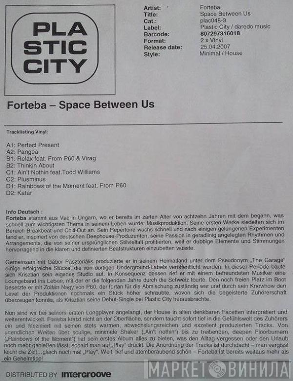 Forteba - Space Between Us