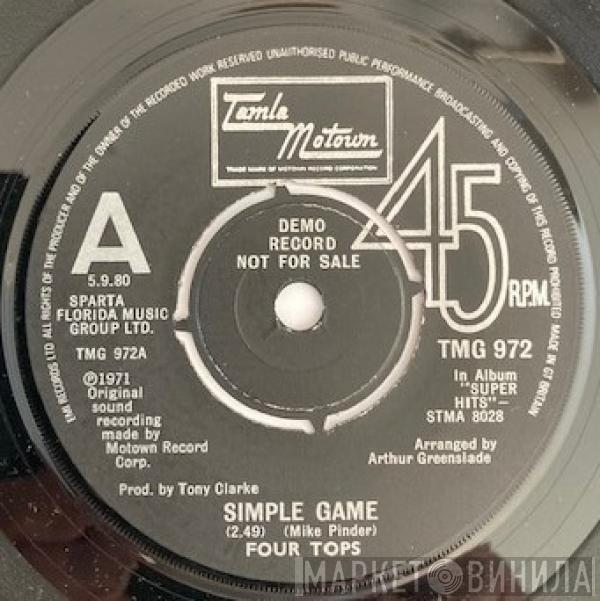  Four Tops  - Simple Game / Still Water (Love)