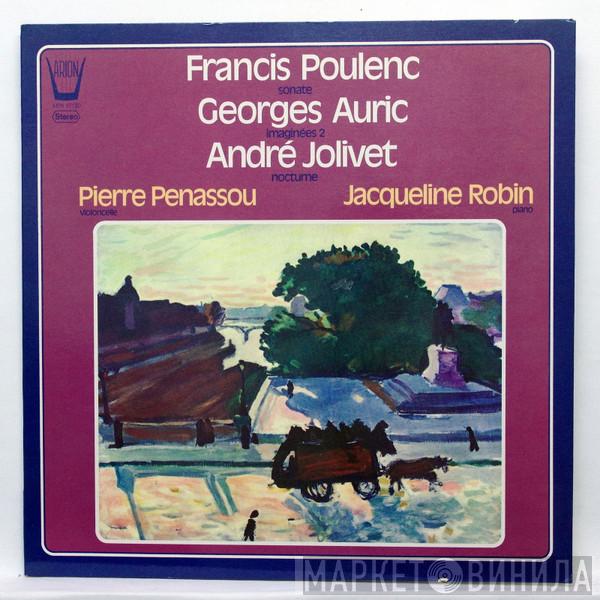 Francis Poulenc, Georges Auric, André Jolivet, Pierre Penassou, Jacqueline Robin - Sonate / Imaginée 2 / Nocturne