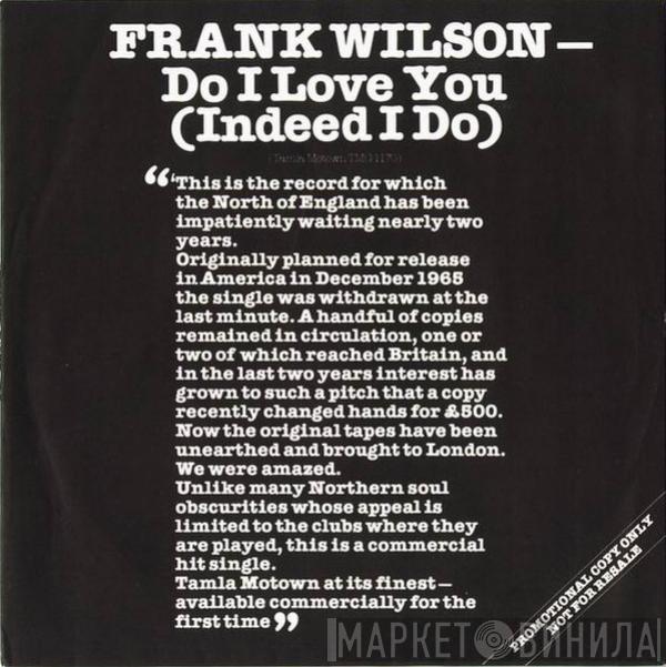 Frank Wilson - Do I Love You (Indeed I Do)
