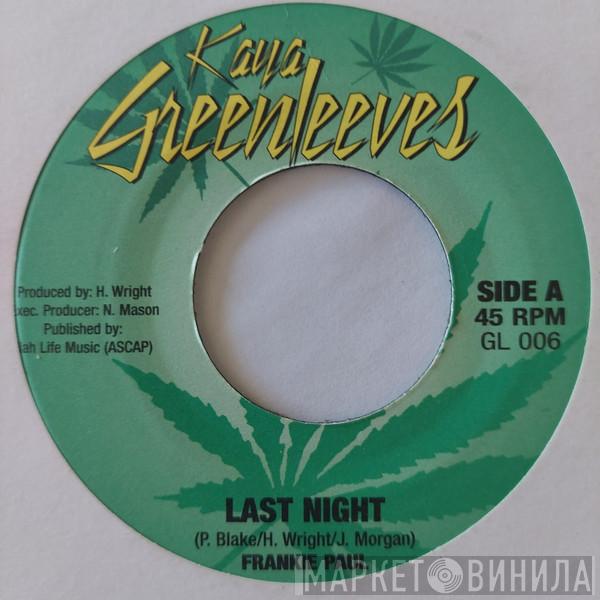 Frankie Paul - Last Night