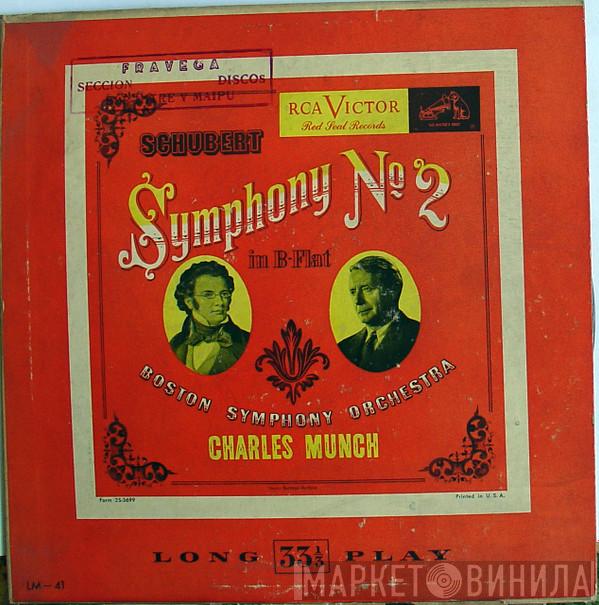 , Franz Schubert , Boston Symphony Orchestra  Charles Munch  - Symphony N°2 In B-Flat