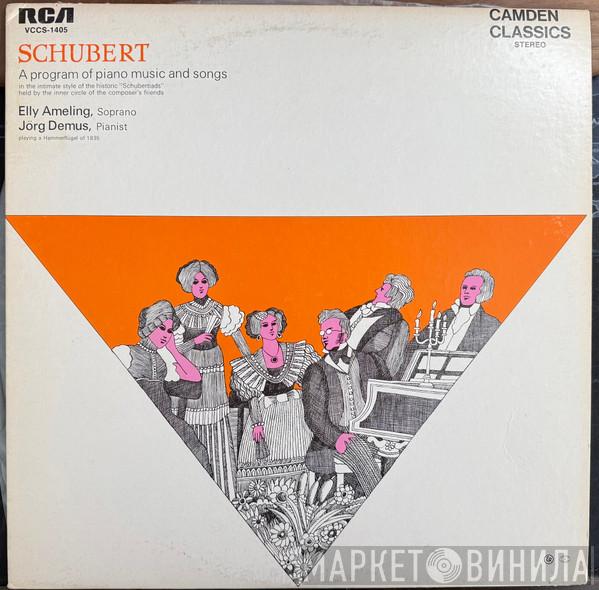 – Franz Schubert , Elly Ameling  Jörg Demus  - A Program Of Piano Music And Songs