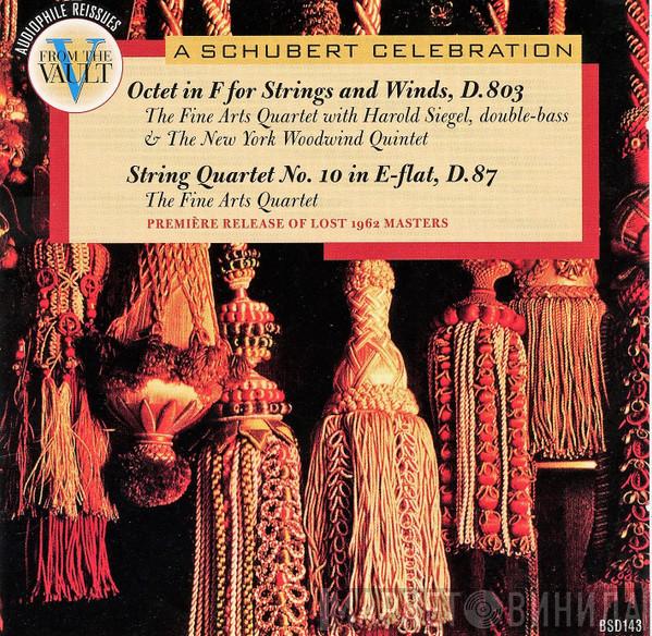Franz Schubert, The Fine Arts Quartet, Harold Siegel, New York Woodwind Quintet - Octet In F For Strings And Winds, D. 803 • String Quartet No. 10 In E-flat, D. 87
