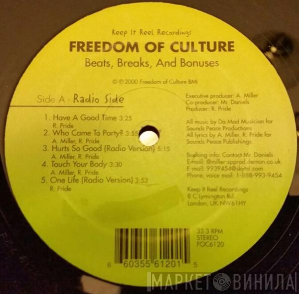 Freedom Of Culture - Beats, Breaks, and Bonuses