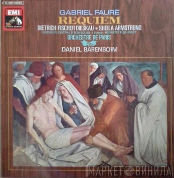 , Gabriel Fauré , Daniel Barenboim , Sheila Armstrong , Dietrich Fischer-Dieskau , Edinburgh Festival Chorus  Orchestre De Paris  - Requiem