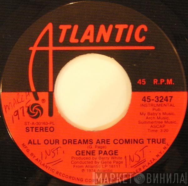  Gene Page  - All Our Dreams Are Coming True / Satin Soul