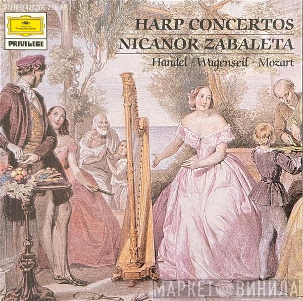 , Georg Friedrich Händel , Georg Christoph Wagenseil - Wolfgang Amadeus Mozart  Nicanor Zabaleta  - Harfenkonzerte