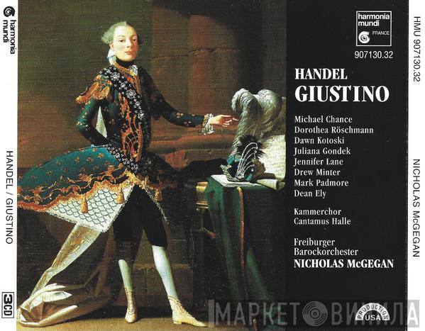 , Georg Friedrich Händel , Michael Chance , Dorothea Röschmann , Dawn Kotoski , Juliana Gondek , Jennifer Lane  , Mark Padmore , Dean Ely , Drew Minter , Kammerchor Cantamus Halle , Freiburger Barockorchester  Nicholas McGegan  - Giustino