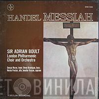 Georg Friedrich Händel, Sir Adrian Boult, The London Philharmonic Orchestra, The London Philharmonic Choir - Messiah