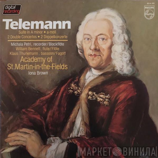 Georg Philipp Telemann, Michala Petri, William Bennett , Klaus Thunemann, The Academy Of St. Martin-in-the-Fields, Iona Brown - Suite In A Minor = A-moll / 2 Double Concertos = 2 Doppelkonzerte