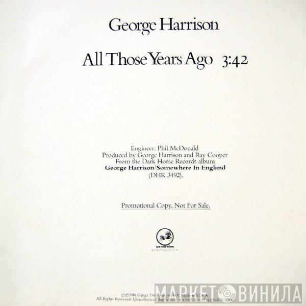  George Harrison  - All Those Years Ago
