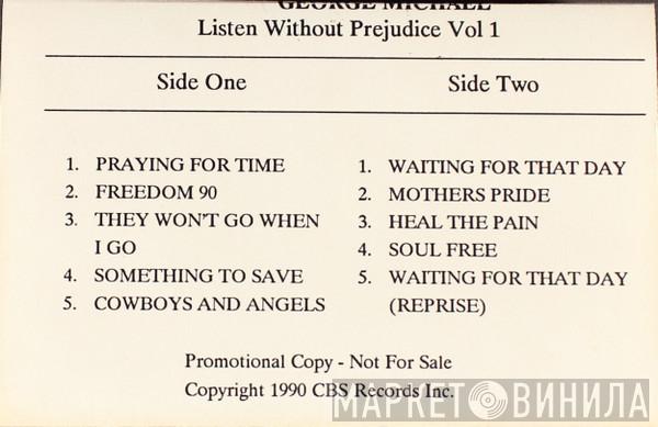  George Michael  - Listen Without Prejudice (Vol 1)