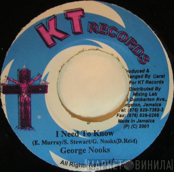 George Nooks, Mozam - I Need To Know / Reggae For Sure