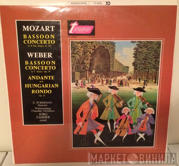 George Zukerman, Württembergisches Kammerorchester, Jörg Faerber - Weber / Mozart: Bassoon Concerti