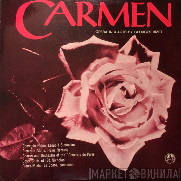 Georges Bizet, Consuelo Rubio, Leopold Simoneau, Pierrette Alarie, Heinz Rehfuss, Choeurs Des Concerts De Paris, Orchestre Des Concerts De Paris, Pierre-Michel Le Conte - Carmen
