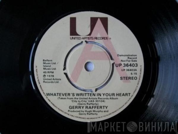  Gerry Rafferty  - Whatever's Written In Your Heart