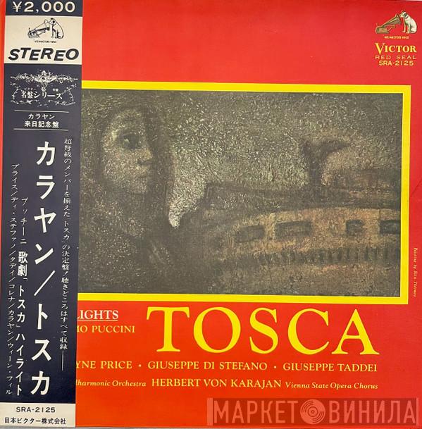 , Giacomo Puccini , Leontyne Price , Giuseppe di Stefano , Giuseppe Taddei , Herbert von Karajan , Wiener Philharmoniker  Wiener Staatsopernchor  - Tosca (Highlights)