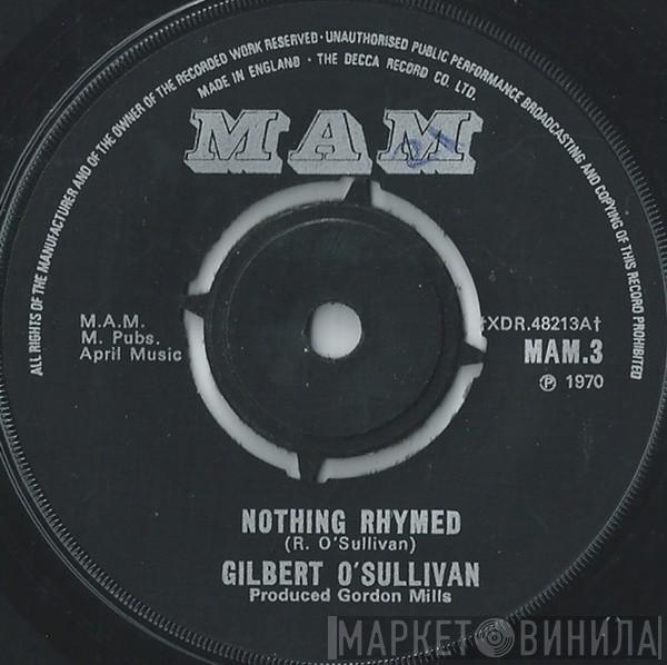 Gilbert O'Sullivan - Nothing Rhymed