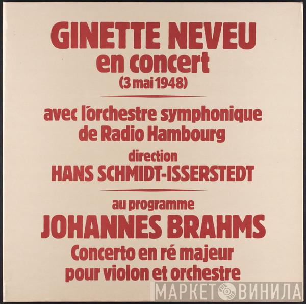 , Ginette Neveu , Johannes Brahms  Hans Schmidt-Isserstedt  - Ginette Neveu En Concert - 3 Mai 1948
