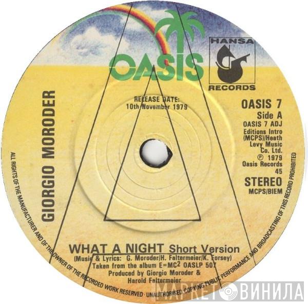 Giorgio Moroder - What A Night / What A Night (Short Version)