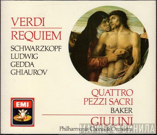 Giuseppe Verdi, Elisabeth Schwarzkopf, Christa Ludwig, Nicolai Gedda, Nicolai Ghiaurov, Janet Baker, Carlo Maria Giulini, Philharmonia Chorus, Philharmonia Orchestra - Requiem / Quattro Pezzi Sacri