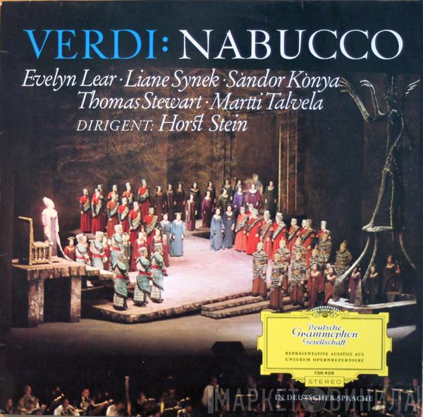 Giuseppe Verdi, Evelyn Lear, Liane Synek, Sándor Kónya, Thomas Stewart , Martti Talvela, Gernot Pietsch, Horst Stein - Nabucco