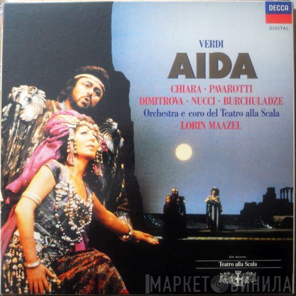 Giuseppe Verdi, Maria Chiara, Luciano Pavarotti, Ghena Dimitrova, Leo Nucci, Paata Burchuladze, Coro Del Teatro Alla Scala, Orchestra Del Teatro Alla Scala, Lorin Maazel - Aida