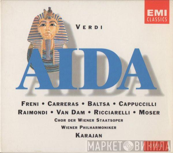 Giuseppe Verdi, Mirella Freni, José Carreras, Agnes Baltsa, Piero Cappuccilli, Ruggero Raimondi, José van Dam, Katia Ricciarelli, Thomas Moser, Wiener Staatsopernchor, Wiener Philharmoniker, Herbert von Karajan - Aida