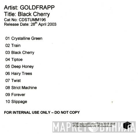  Goldfrapp  - Black Cherry