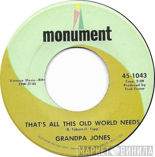 Grandpa Jones - That's All This Old World Needs