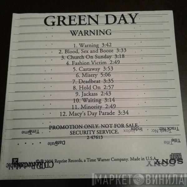  Green Day  - Warning