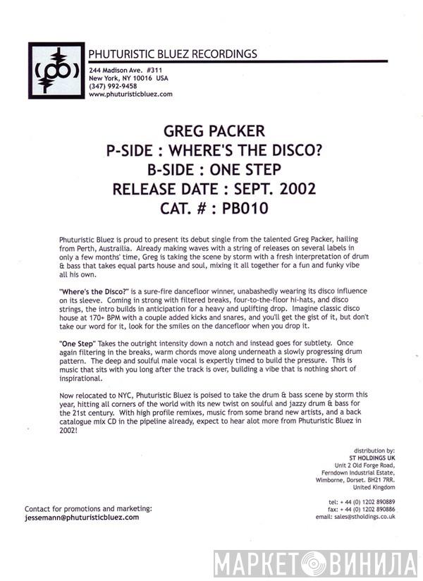 Greg Packer - Where's The Disco?