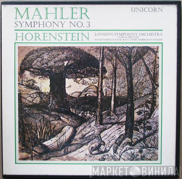, Gustav Mahler Conducting Jascha Horenstein  The London Symphony Orchestra  - Symphony No. 3
