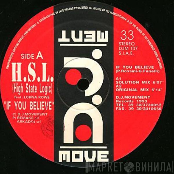 H.S.L., Lorna Rowe - If You Believe