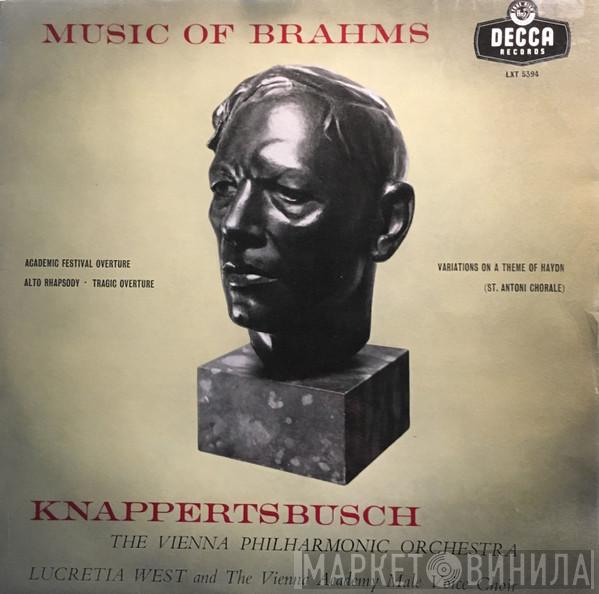 , Hans Knappertsbusch , Wiener Philharmoniker , Lucretia West  Vienna Academy Male Voice Choir  - Music Of Brahms