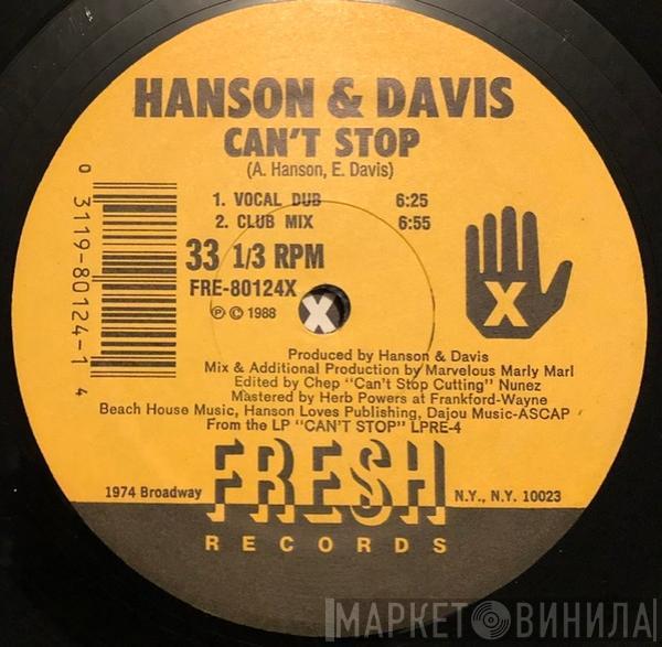 Hanson & Davis - Can't Stop