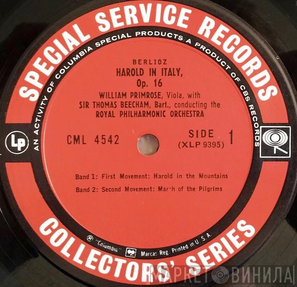 Hector Berlioz, William Primrose, Sir Thomas Beecham, The Royal Philharmonic Orchestra - Harold In Italy, Op.16