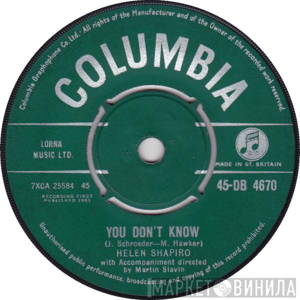 Helen Shapiro - You Don't Know