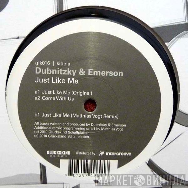 Helmut Dubnitzky, DJ Emerson - Just Like Me