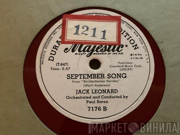 Jack Leonard - September Song / They Say It’s Wonderful 