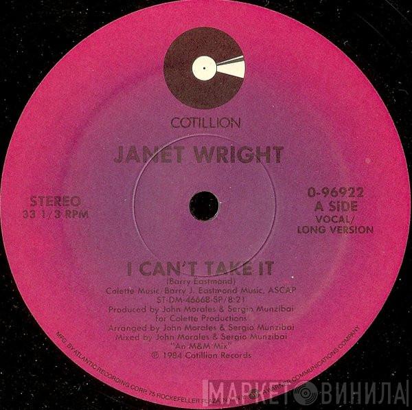 Janet Wright - I Can't Take It