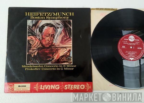 Jascha Heifetz, Charles Munch, Boston Symphony Orchestra - Mendelssohn - Concerto In E Minor, Prokofieff - Concerto In G Minor