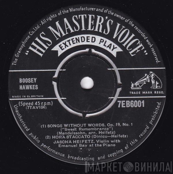 Jascha Heifetz, Emanuel Bay - Song Without Words