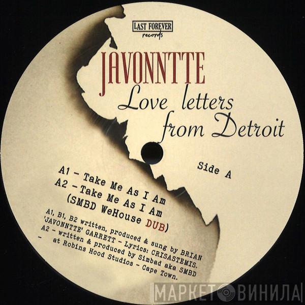 Javonntte - Love Letters From Detroit