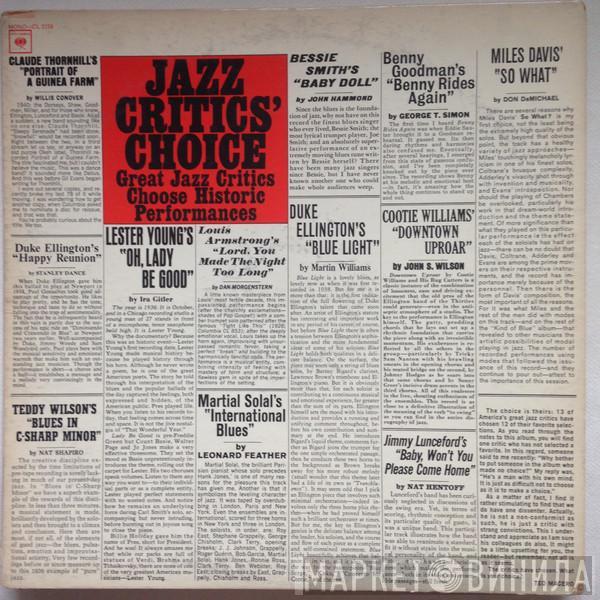  - Jazz Critics' Choice
