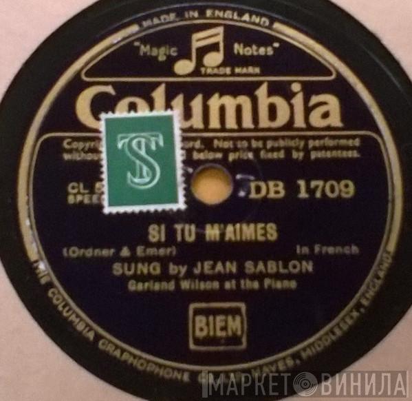 Jean Sablon - Si Tu M'aimes / Un Poisson Dans L'eau