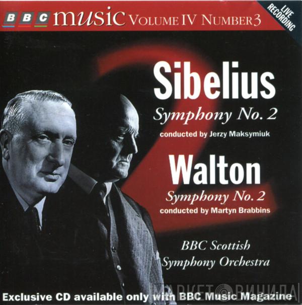 Jean Sibelius, Jerzy Maksymiuk, Sir William Walton, Martyn Brabbins, BBC Scottish Symphony Orchestra - Symphony No. 2 / Symphony No. 2